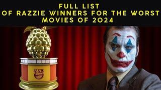 45th RAZZIE AWARD WINNERS