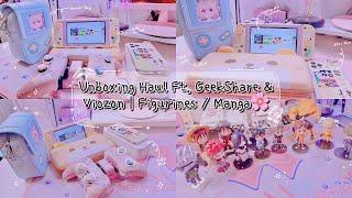 Unboxing Haul ft GeekShare & Viozon | Kawaii Stuff for Ps5 & Switch | Anime/ Manga/ Figurines 