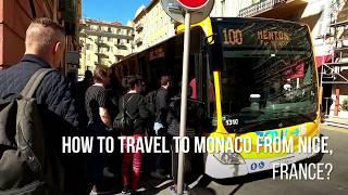 How to travel to Monaco from Nice, France by bus?