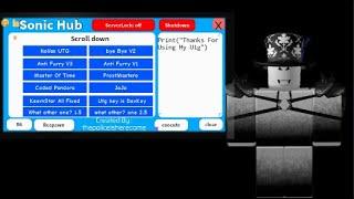 Roblox Sonic Hub Gui Script Showcase