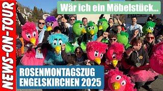 Rosenmontagszug Engelskirchen 2025 -  OIMARA - WACKELKONTAKT - Wäre ich ein Möbelstück Lampe 70ern