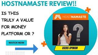 HOSTNAMASTE Review-Did This REALLY HOST Meet Any Expectation At ALL??See(WATCH Before use)