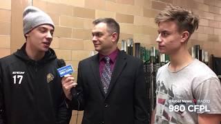 Meet Nathan Dunkley and Sergey Popov of the London Knights