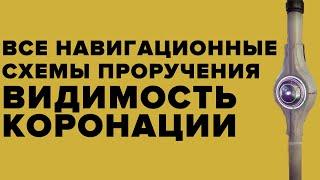 Все навигационные схемы в поручении Видимость коронации