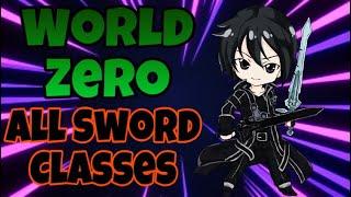 Showcasing all Sword Classes! Roblox World Zero