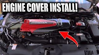 TYPE R ENGINE COVER INSTALL! - 10th Gen Honda Civic Mods (2016-2021)