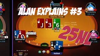 Alan Explains #4: 25NL GG Poker Rush & Cash Play & Explain