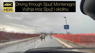 Driving through Spuž Montenegro Crna Gora January 2023 - Vožnja kroz Spuž i okolinu