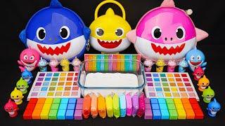 2 Hour Satisfying Slime !Baby Shark Mixing Random Cute Slime | Baby Shark Slime MixingASMR