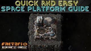 Easy SPACE PLATFORM Guide - Factorio Space Age Tutorial