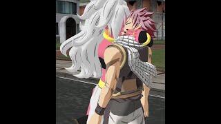 Android 21 and Dr Gero absorb Natsu