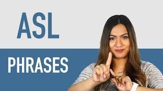 20+ Basic Sign Language Phrases for Beginners | ASL