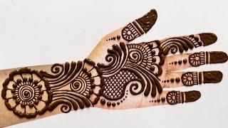 Stylish & easy arabic mehendi for full hands|| mehndi ka simple design