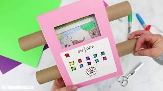 DIY Cardboard TV Craft