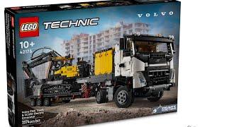 4K Unboxing #42175 Volvo FMX Truck EC230 Electric Excavator LEGO Technic 2024