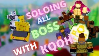 JOJO BLOX/BIZARRE BLOX SOLOING EVERY BOSS WITH KQOH!!!