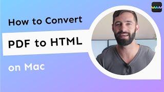 How to Convert PDF to HTML on Mac | UPDF