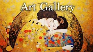 Art Gallery Music Playlist - Gustav Klimt Inspired Artwork