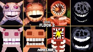 ROBLOX Doors Floor 2 ALL JUMPSCARES vs MINECRAFT