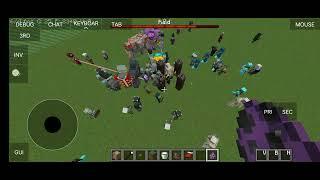 Ultra effect iron golem vs Ultra Modded Raid Minecraft 1.16.5 Mob Battle [Iron golem fight umr part1