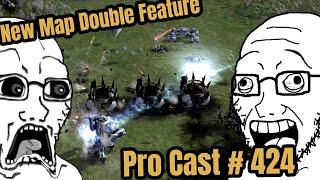 Double New Maps, Double Feature Supreme Commander 2 Pro Cast# 424 4v4 & 2v2 - Steal Speaks