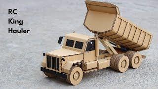 How To Make RC King Hauler Dump Truck From Cardboard || Very Simple