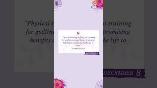 Physical training vs godliness! #dailymanna #christianjournal #jesus #theselahjournal