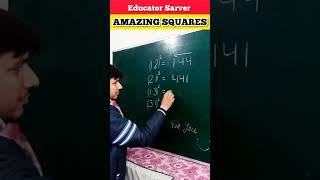 Amazing Squares  You Never Seen Before  #shorts #viral #maths #mathstricks #trending #ytshorts