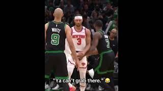 Josh Hart and Jaylen Brown got into it 