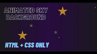 Animated Background  | HTML CSS only | Design Animation | Mr.Lazy Programmer