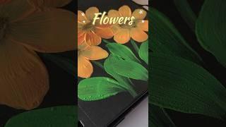 Flowers #ytshorts #diy #artscraft #flowerart #youtube #craft #flowerpainting #art #flowers #painting