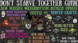 NEW MASSIVE Wickerbottom Rework Hotfix! New Items, Nerfs & More - Don't Starve Together Guide