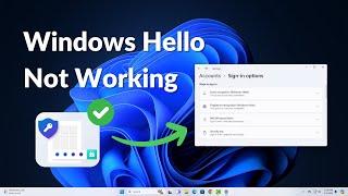 How to Fix Windows Hello Not Working on Windows 11