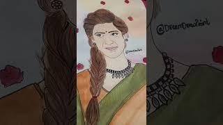 #samantha #drawing #shorts @DreamDrawPaint #fanart #foryou #tollywoodactress #movie #actress