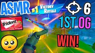 ASMR Gaming  Fortnite Chapter 2 OG 1st Win Relaxing Gum Chewing  Controller Sounds + Whispering 