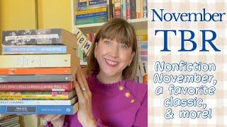 My November TBR || Nonfiction November, Classics, Mysteries, & More!