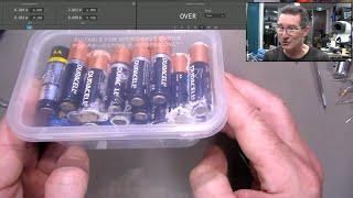 EEVblog 1653 - Alkaline Battery Leakage Testing 2 - Electric Boogaloo