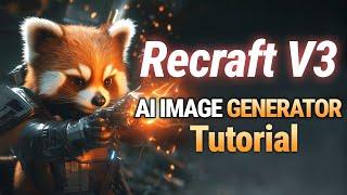 How to Use Recraft AI V3 | New AI Image Generator Better than Midjourney? (Tutorial)