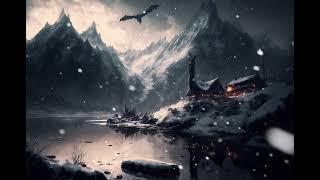 Skyrim SE 4K Music & Ambience | Snowy Cities & Towns | Sleep, Study, Relax | Ambient Music [8 Hrs]