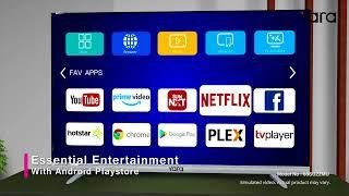 Yara 65" 4K UHD Smart Android TV | A+ Grade Panel | Voice Remote | Dolby Audio | 65SU22MU