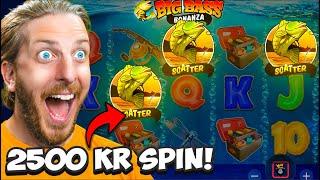 Satsar 50 000 kr för Big Bass Bonanza max win hos Mr Green Casino