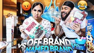 OFF BRAND CEREAL VS. NAME BRAND CEREAL FOOD CHALLENGE ‼️