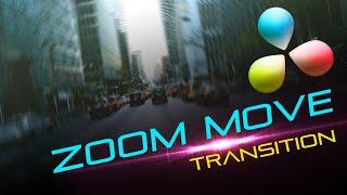 ZOOM MOVE transition in Davinci resolve! Made by TRANSFORM/FUSION! Easy tutorial!