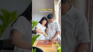 Couples who cook together, stay togetherCouple cooking and movie night #ytshorts #ashortaday