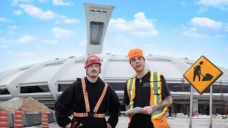 On Reconstruit le Toit du Stade Olympique (4 MILLIARDS $)