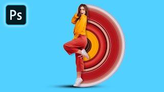 Photoshop Tutorial - Circular Pixel Stretch Effect in Photoshop