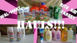 Amazing hauls 07/27/17 Target Wal-Mart & RITE AID!!