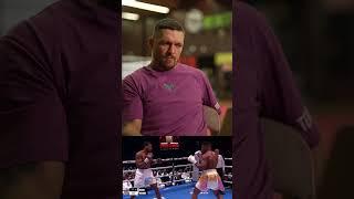 Oleksandr Usyk watches back Anthony Joshua's brutal KO against Francis Ngannou #shorts