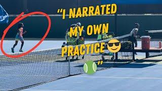 “When You Let Your Kid Narrate Her Own Tennis Practice ”