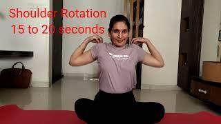 Warm-Up exercises to do before your yoga session||Yoga with Kalpana